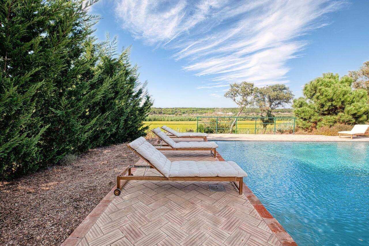 Daybeds by the pool